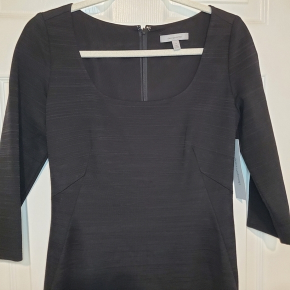 Classiques EntierBlack Enna Scoop Neck Sheath Dress Sz 8 - Picture 4 of 13